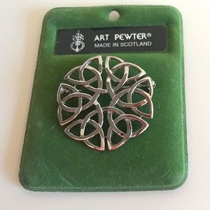Art Pewter Broach
